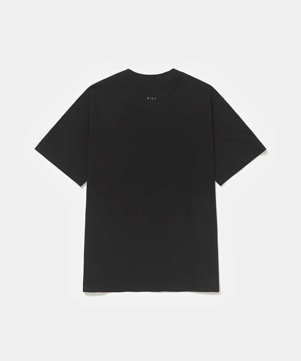 Camiseta PIET Stencil Logo - Vintage Black