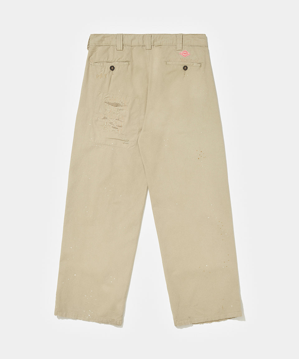 Calça Chino Patchwork - Khaki