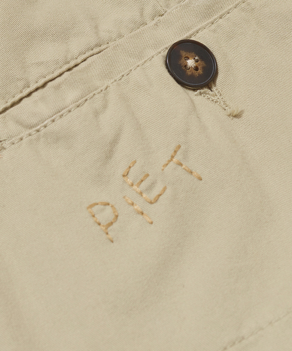 Calça Chino Patchwork - Khaki