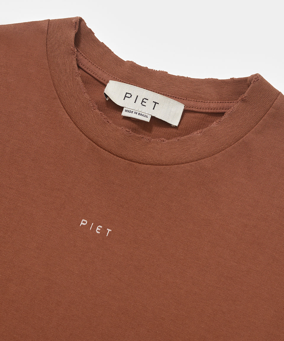 Camiseta PIET Logo - Marrom