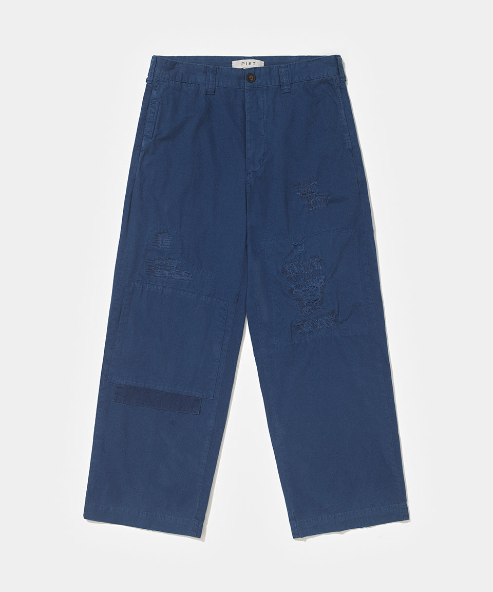 Calça Chino Patchwork - Navy
