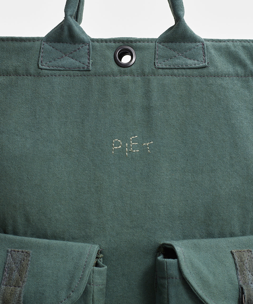 Cargo Canvas Tote Bag - Olive