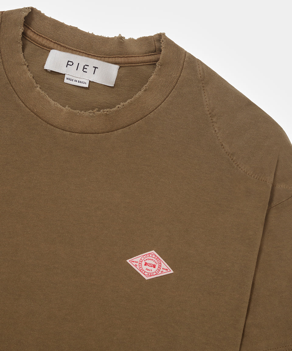 Camiseta Manga Longa Double Sleeve - Khaki
