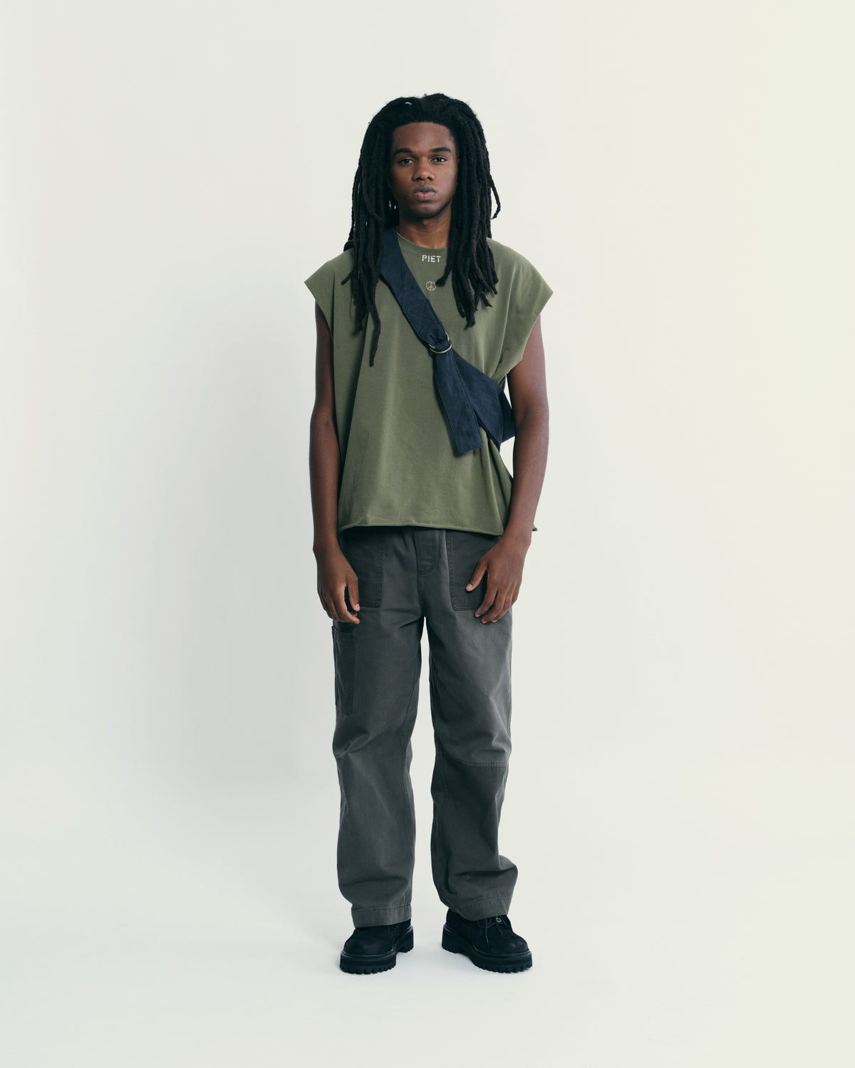 Camiseta Sleeveless PIET Peace&Love - Verde