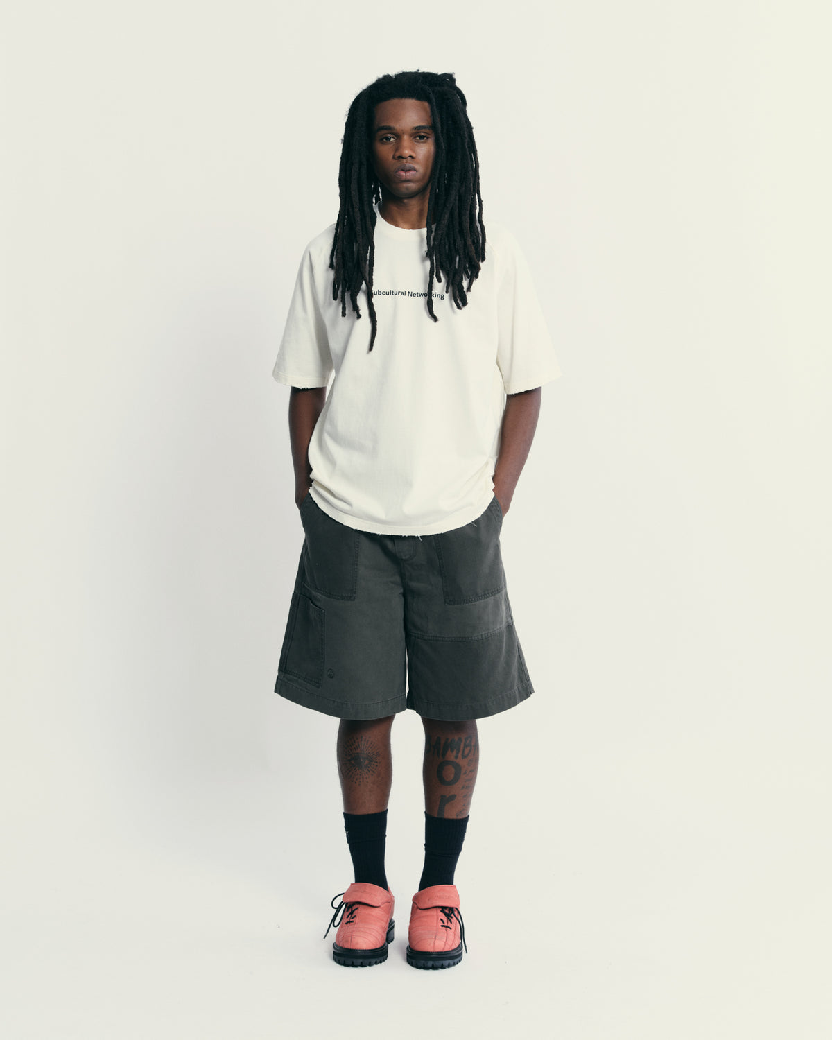 Camiseta Raglan PIET Sub-Cultural - Bone White
