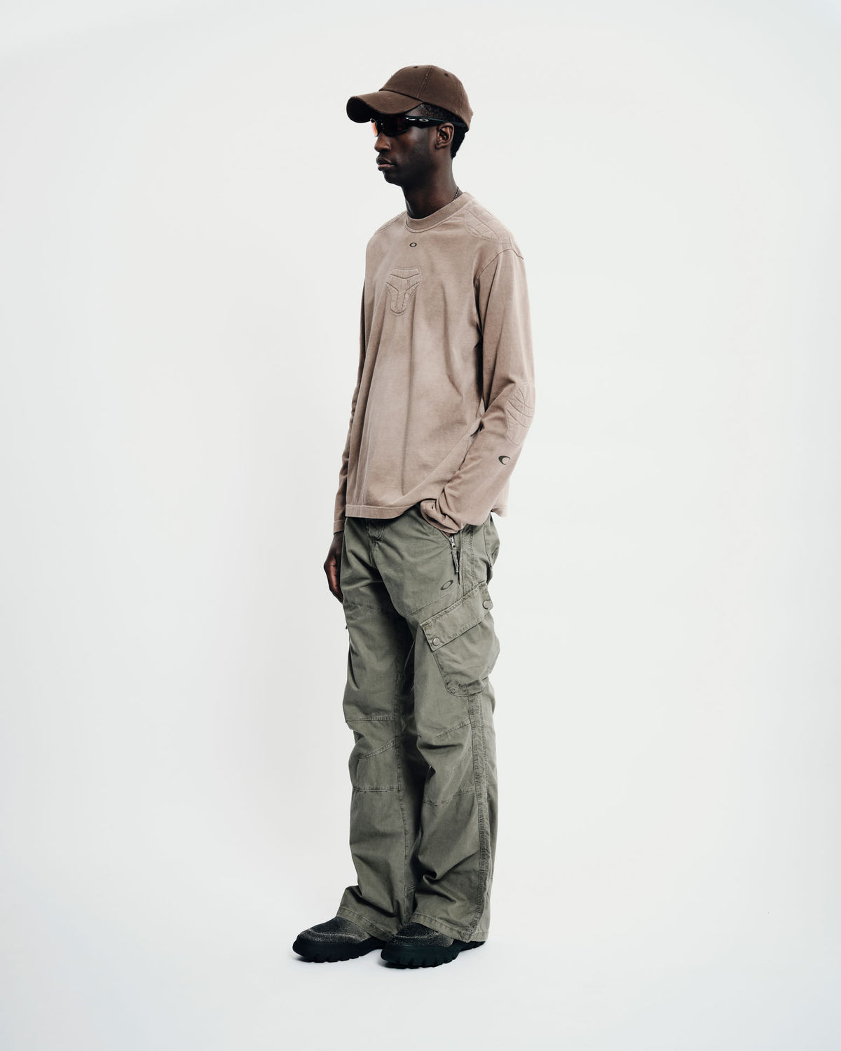 Camiseta Manga Longa Piet + Oakley - Dark Tan