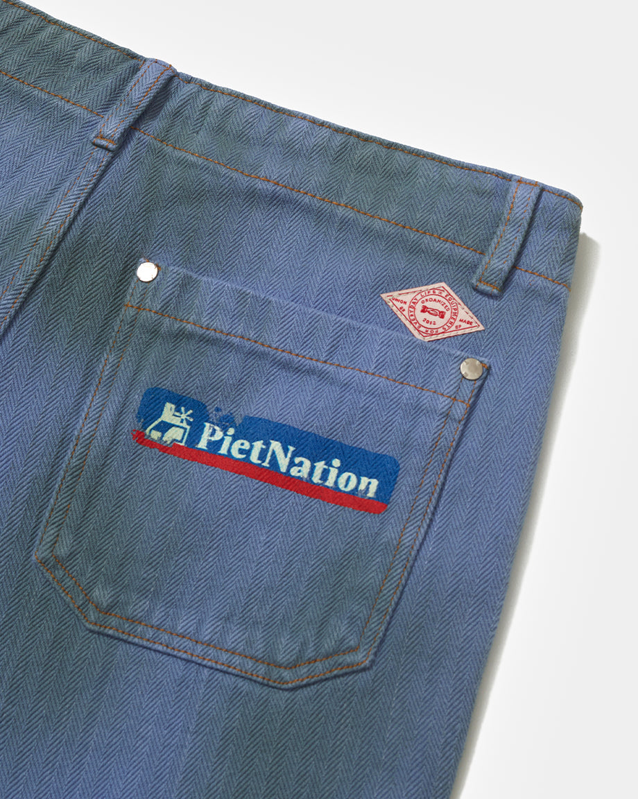 PIET Nation Selveged Denim Pants Medium Blue