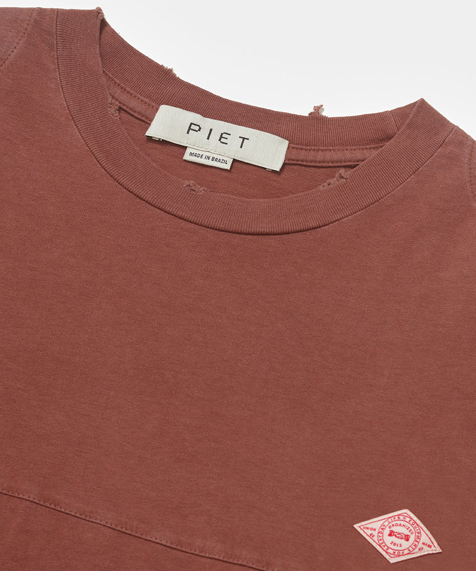 Camiseta PIET Manga Longa - Marrom