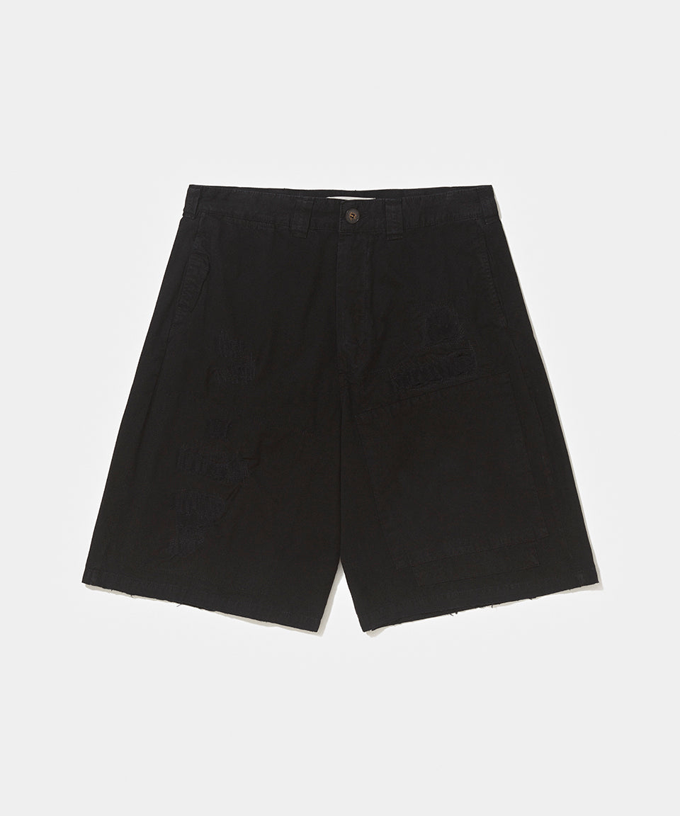 Bermuda Chino Patchwork - Black