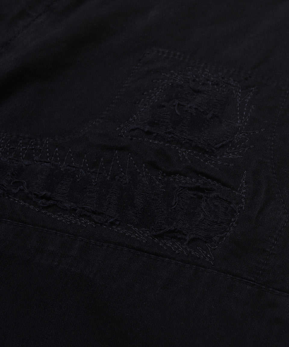 Bermuda Chino Patchwork - Black