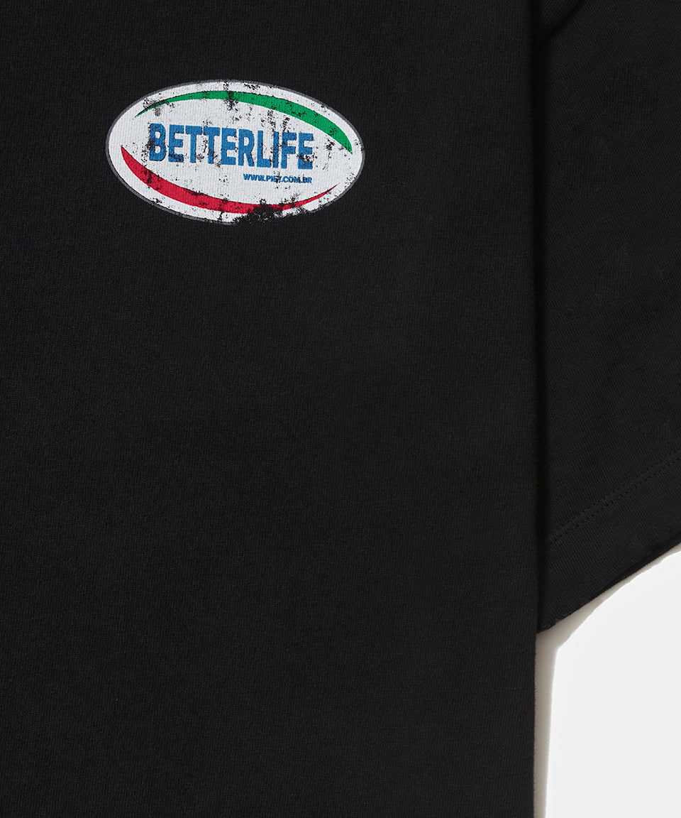 Camiseta Better Life - Vintage Black