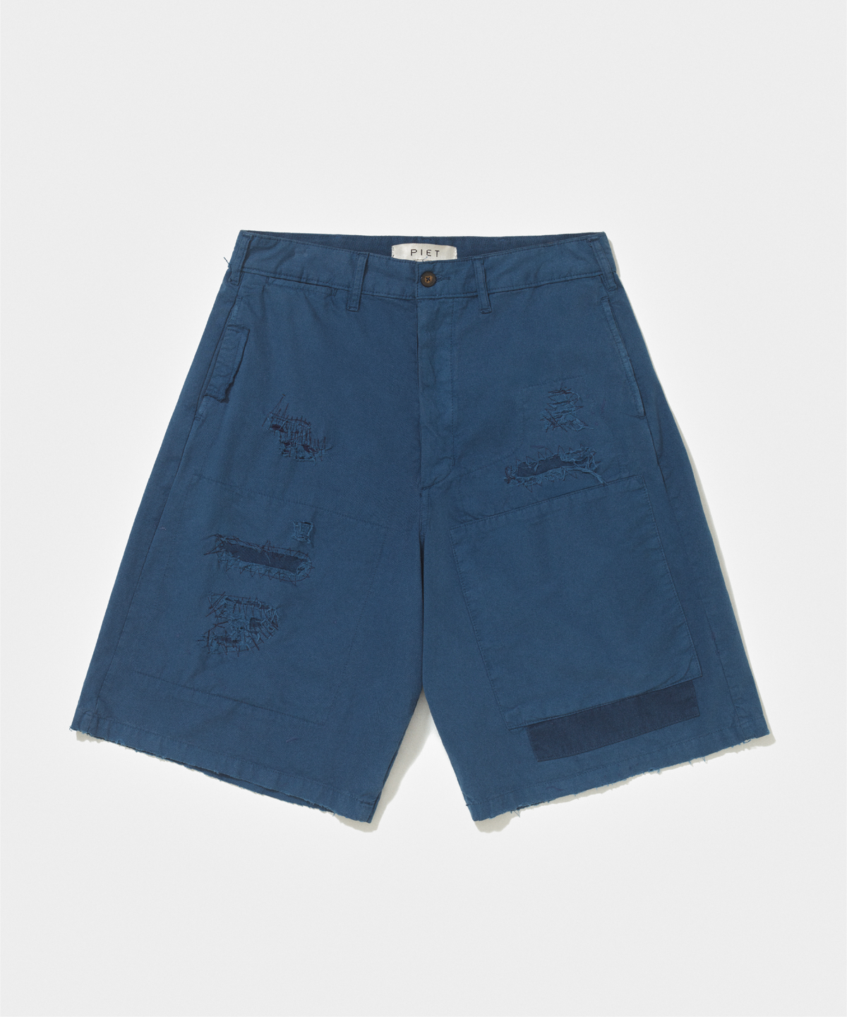 Bermuda Chino Patchwork - Navy