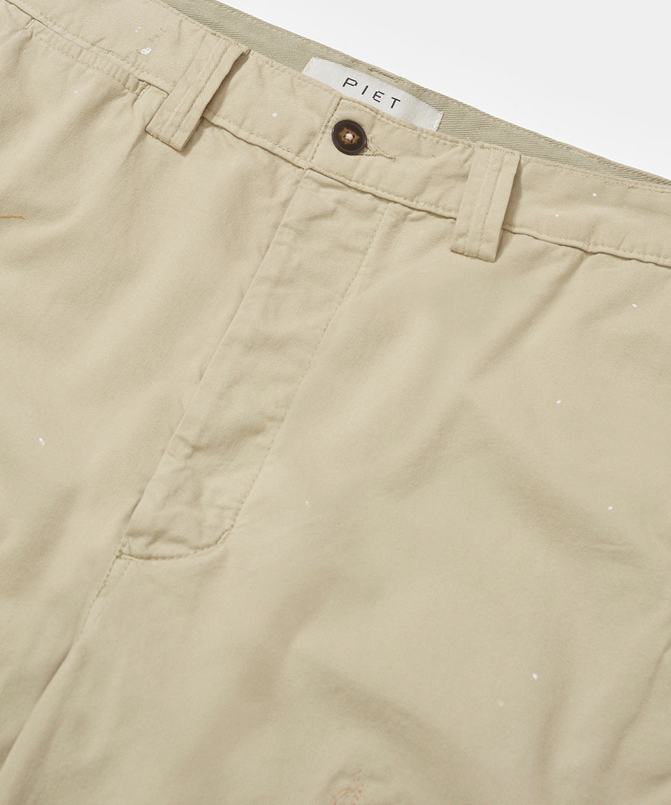 Calça Chino Patchwork - Khaki