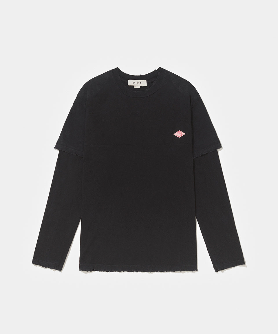 Camiseta PIET Manga Longa - Vintage Black