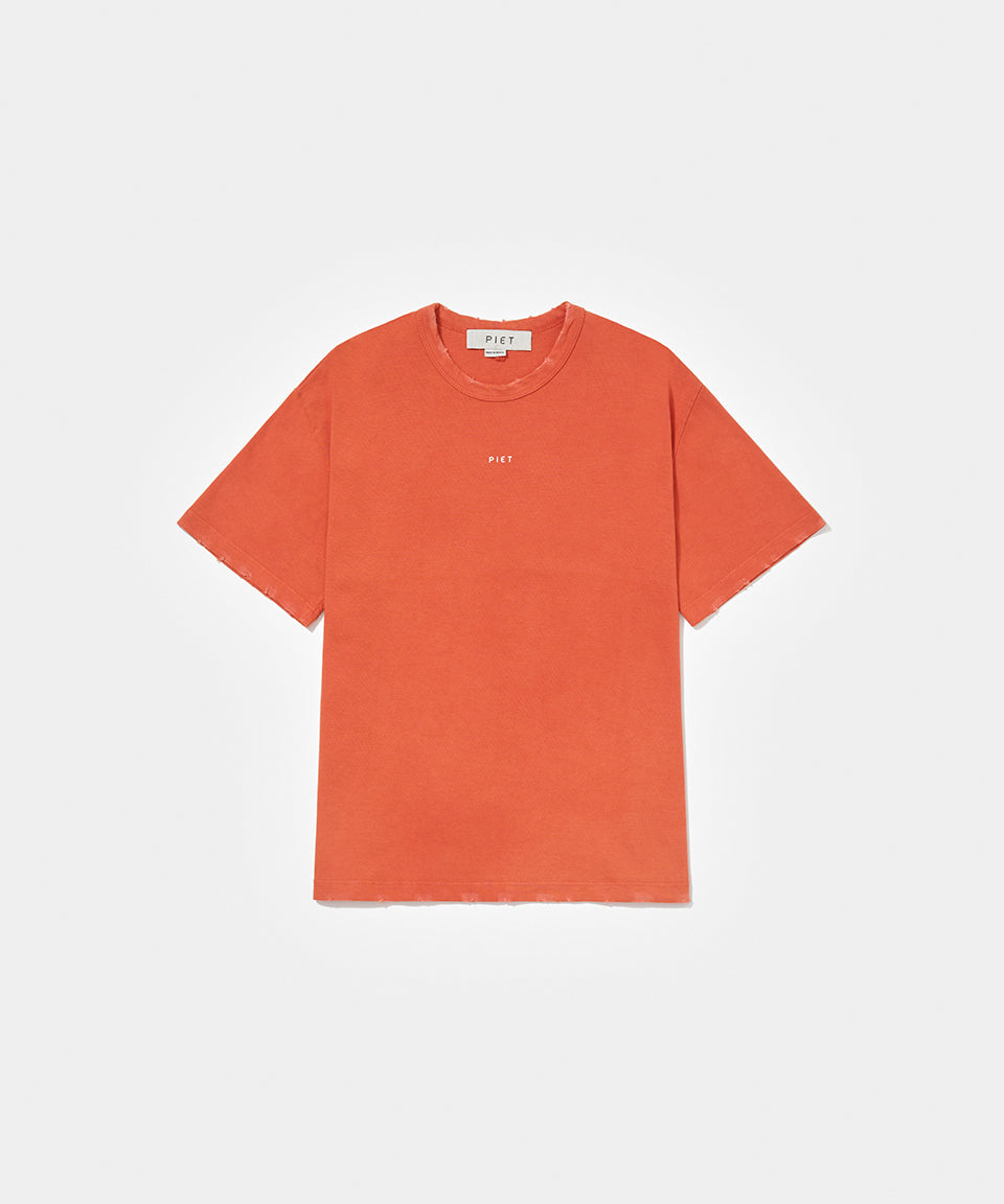Camiseta PIET Logo - Vintage Orange