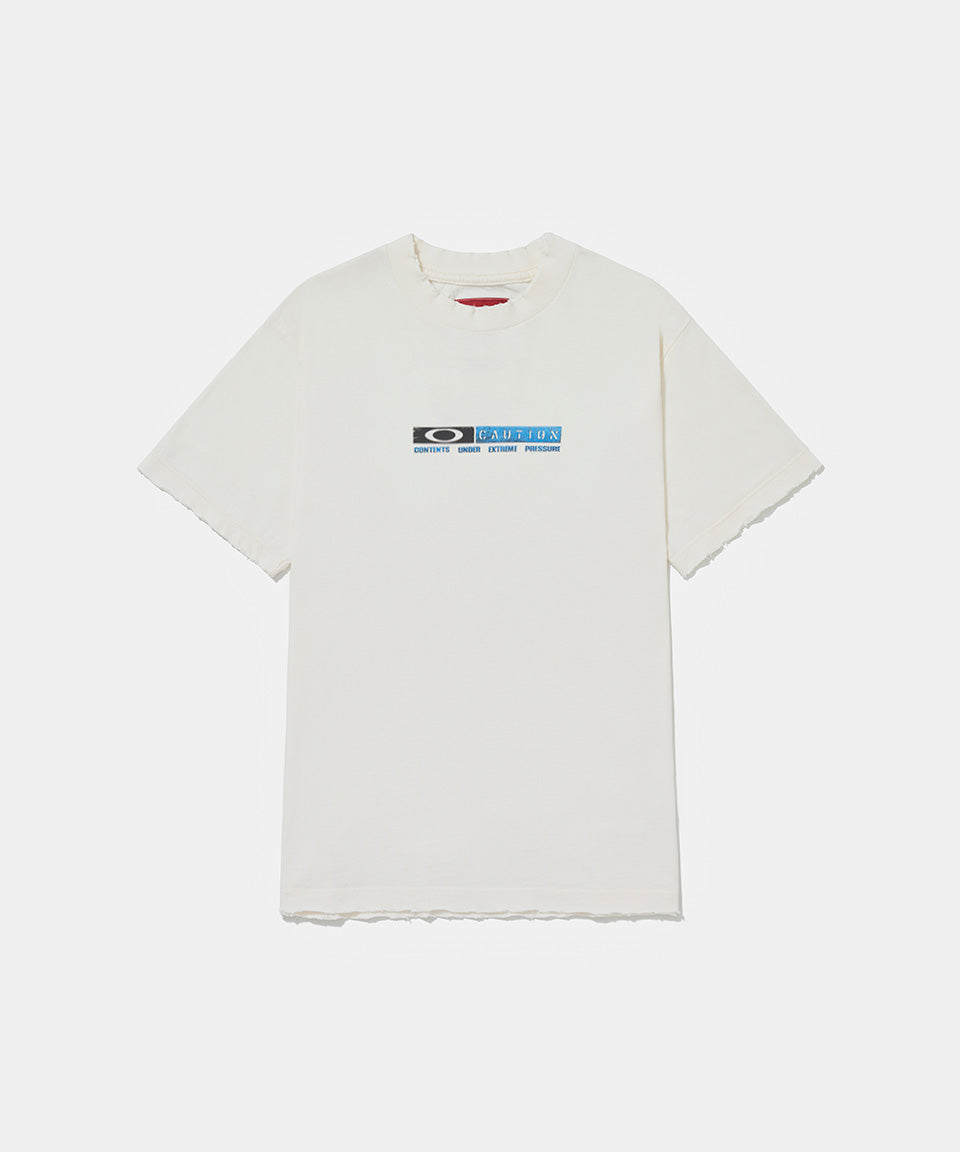 Camiseta Piet + Oakley Caution - Bone White