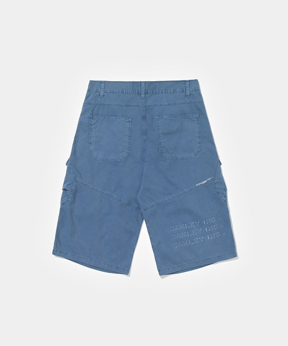 Shorts Oversized Piet + Oakley - Steel Blue