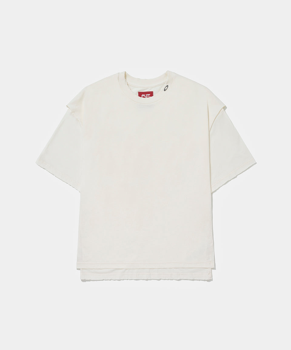 Camiseta Piet + Oakley Layered - Bone White
