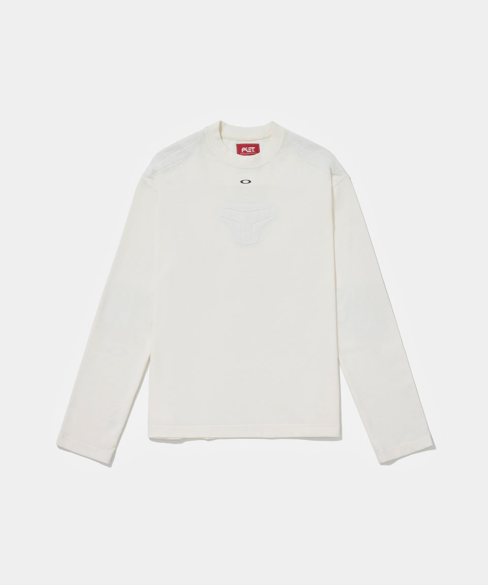 Camiseta Manga Longa Piet + Oakley - Bone White