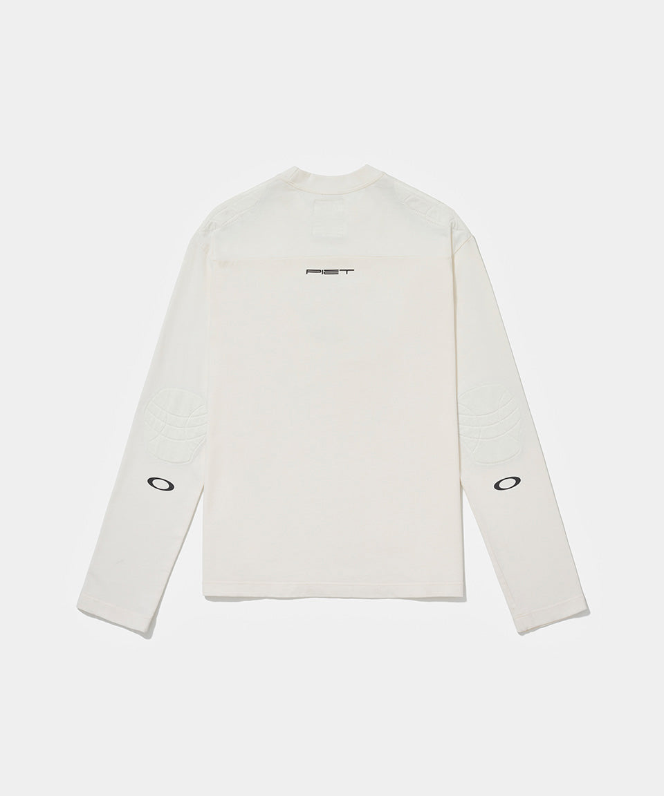 Camiseta Manga Longa Piet + Oakley - Bone White