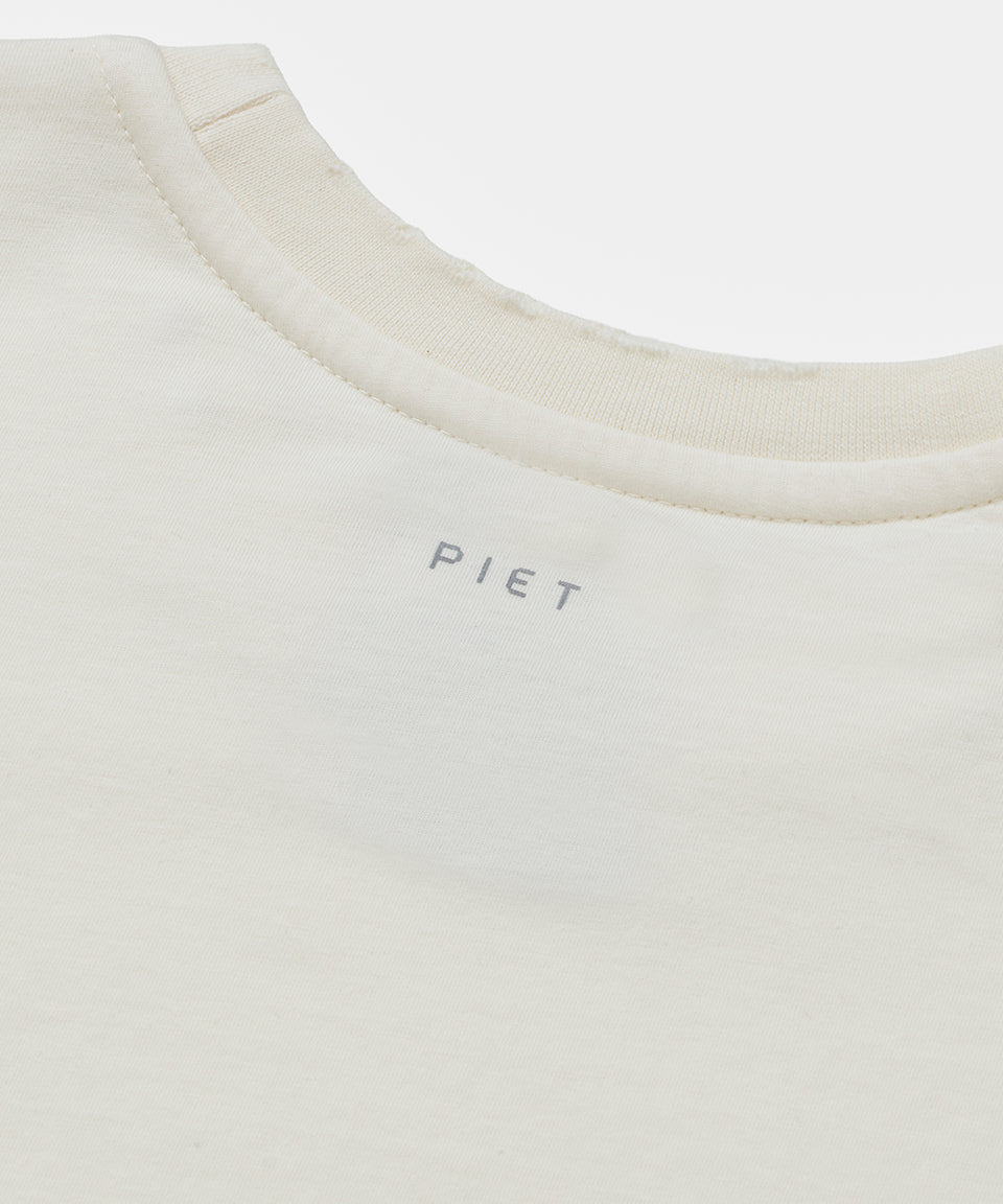 Camiseta Piet + Oakley Layered - Bone White
