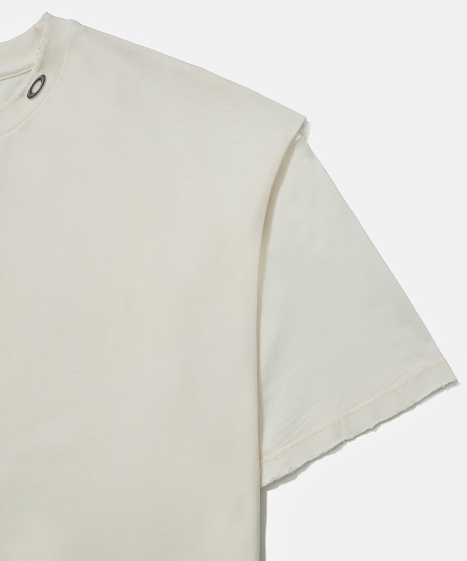 Camiseta Piet + Oakley Layered - Bone White