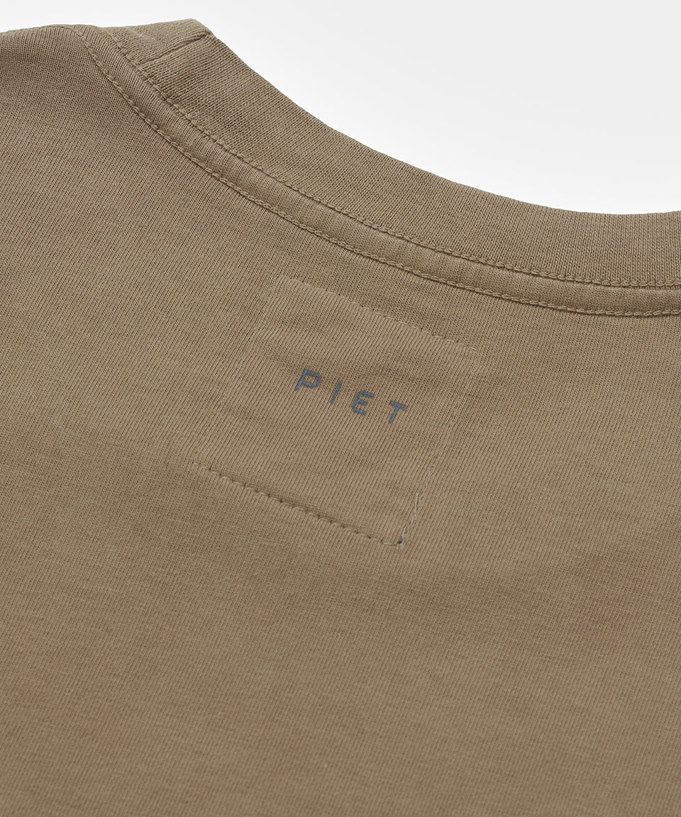Camiseta Piet + Oakley Nano Logo - Dark tan